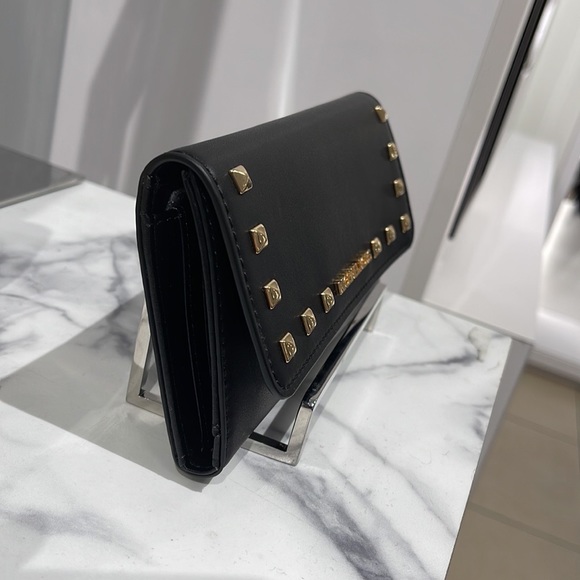 MICHAEL KORS JET SET TRAVEL LADY LARGE TRIFOLD  NON-LEATHER VEGAN WALLET 
BLACK - Picture 14 of 16